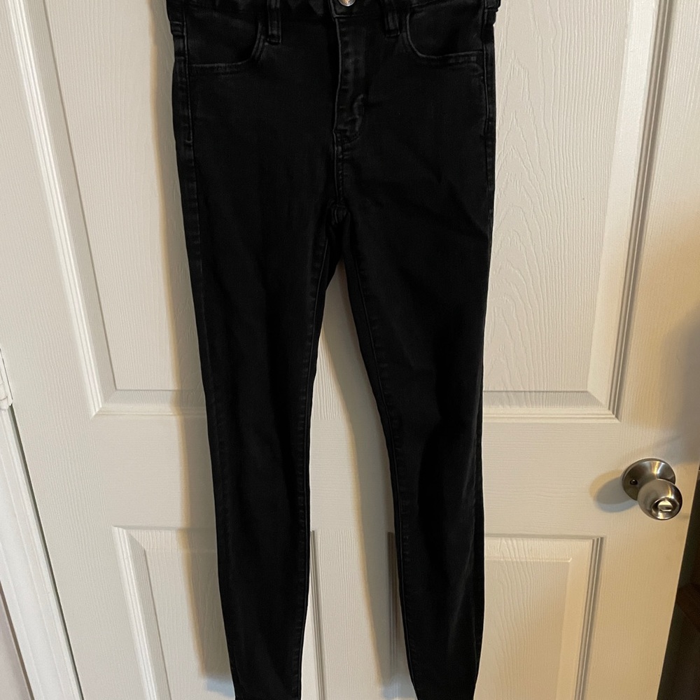 AE black skinny jeans